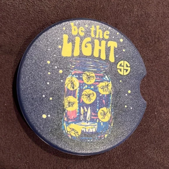 Simply Southern “Be the Light” set of 2 Car Coasters New - Picture 3 of 3